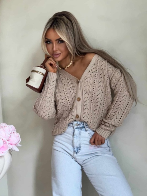 Sweter WOOD beżowy By Me