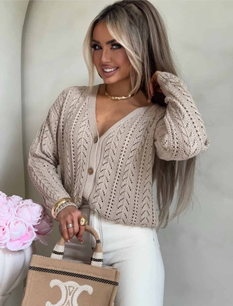 Sweter WOOD beżowy By Me