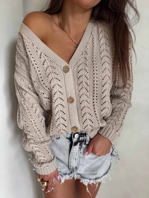 Sweter WOOD beżowy By Me