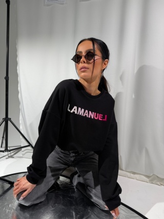 Bluza OMBRE czarna La Manuel