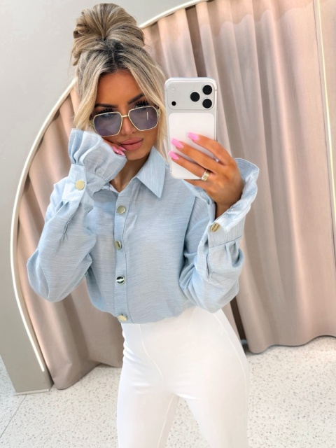 Koszula SOFT GLAM baby blue La Monne