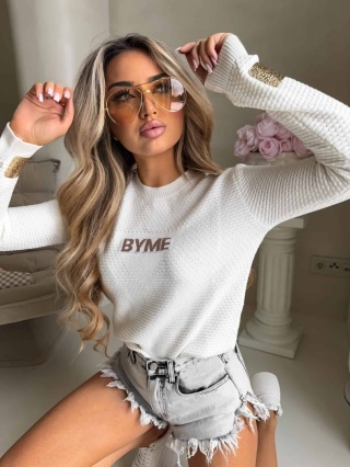 Sweter CRISTAL ecru By Me