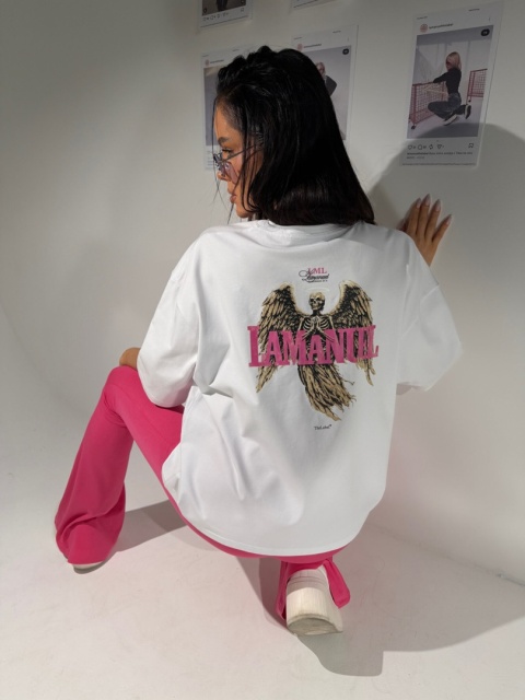 T-shirt LA CLUB biały La Manuel