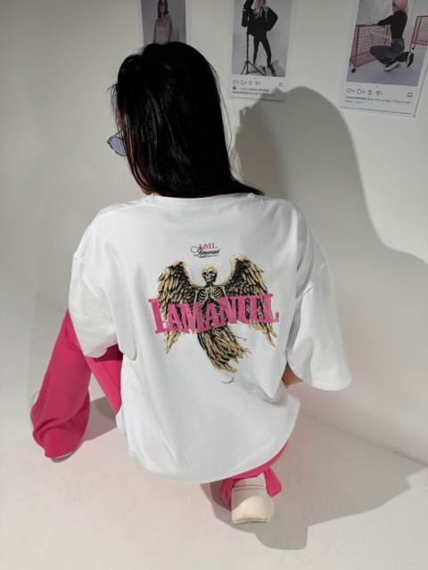 T-shirt LA CLUB biały La Manuel