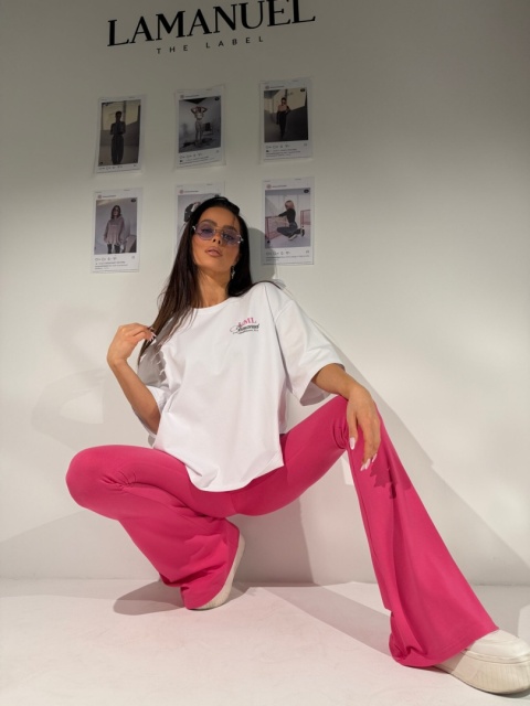 T-shirt LA CLUB biały La Manuel