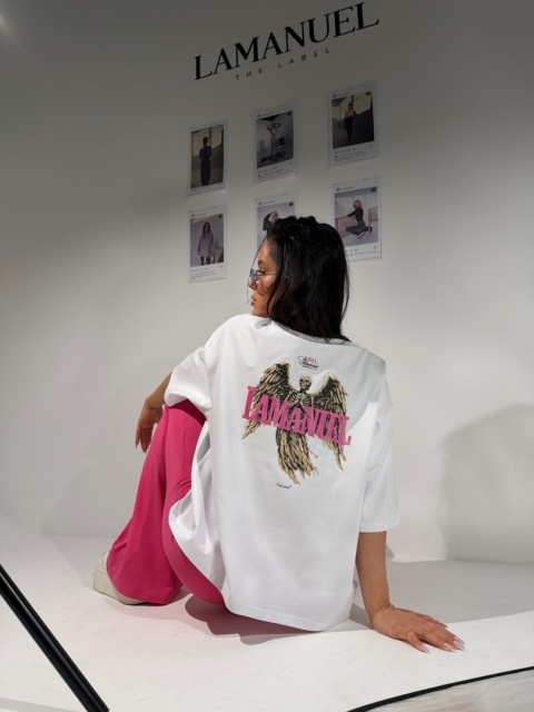 T-shirt LA CLUB biały La Manuel