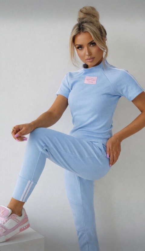 Komplet top i spodnie LAMPAS baby blue LAKI
