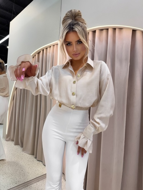 Koszula SOFT GLAM beż La Monne