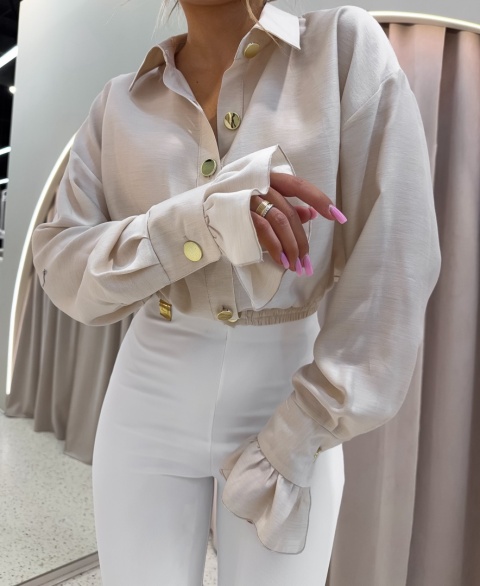 Koszula SOFT GLAM beż La Monne