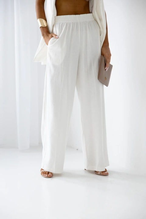 Komplet lniany EARTHLY CHARM ecru Moon