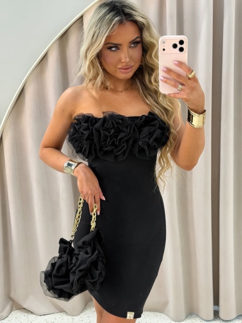 Sukienka z torebką ROSE MINI czarna La Monne