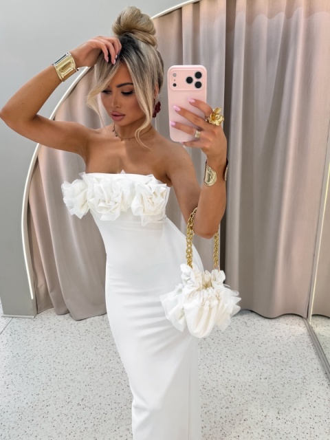 Sukienka ROSE long biala La Monne