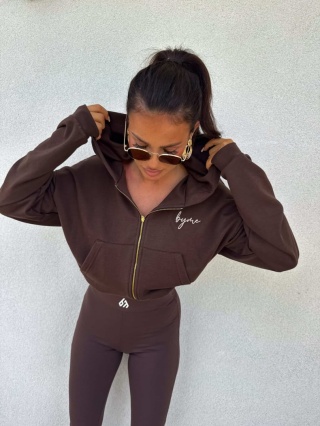 Bluza HOODIE czekoladowa By Me