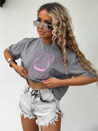 T-shirt LAUR szary By Me