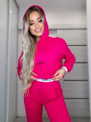 Komplet dresowy SPRING różowy/fuksja- LA PERLA