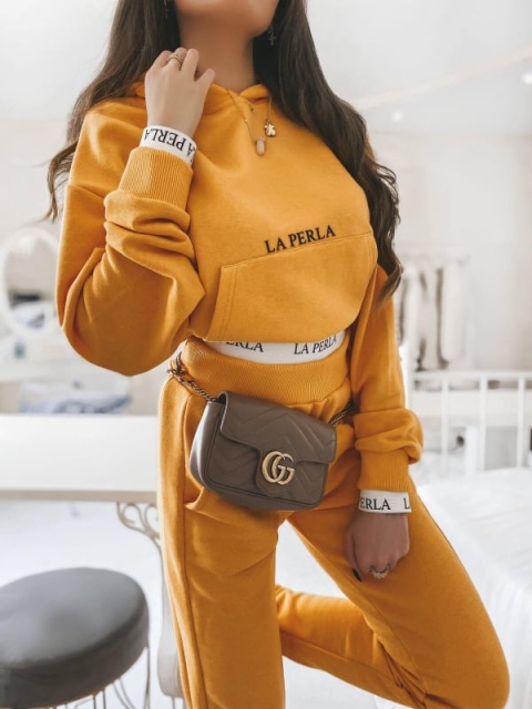 Komplet dresowy SPRING pomarańczowy - LA PERLA