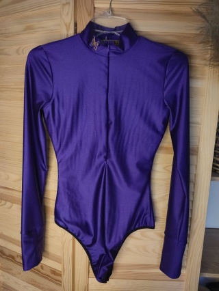 Modelujące body z suwakiem PHOEBE fioletowe - LA MANUEL