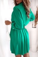 Sukienka z wiskozy szamaragdowa zieleń - XANA