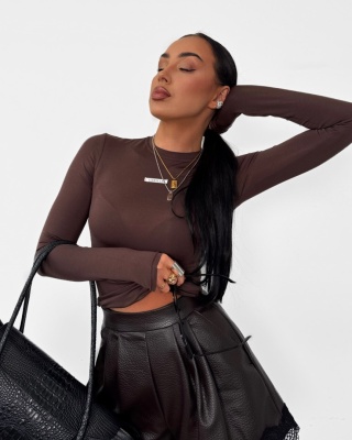 Bluzka longsleeve czekolada La Milla