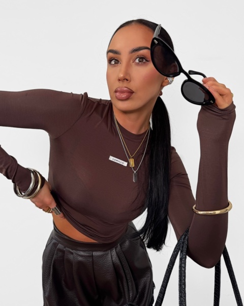 Bluzka longsleeve czekolada La Milla