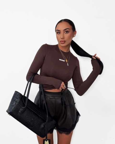 Bluzka longsleeve czekolada La Milla