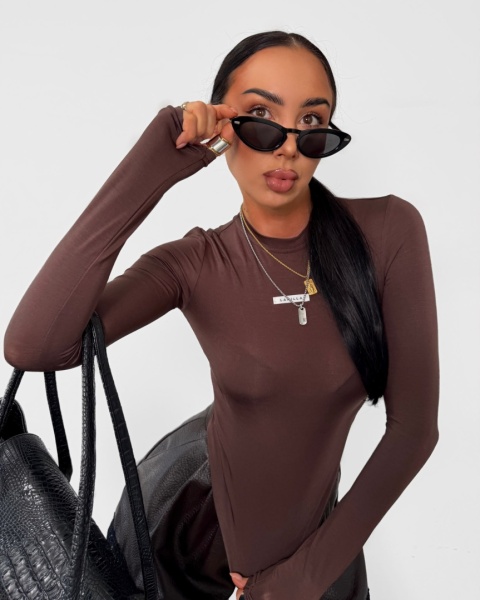 Bluzka longsleeve czekolada La Milla