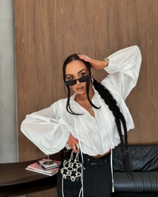 Bluzka w stylu BOHO ecru La Milla