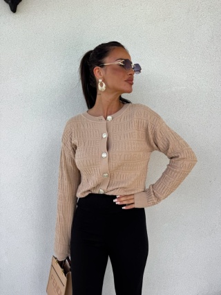 Sweter GIVEN – ciemny beż By Me