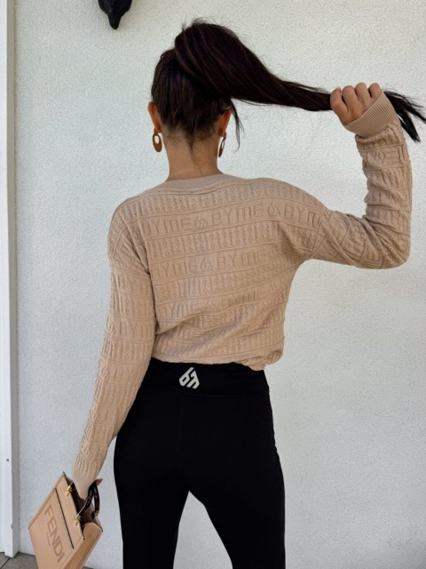 Sweter GIVEN – ciemny beż By Me