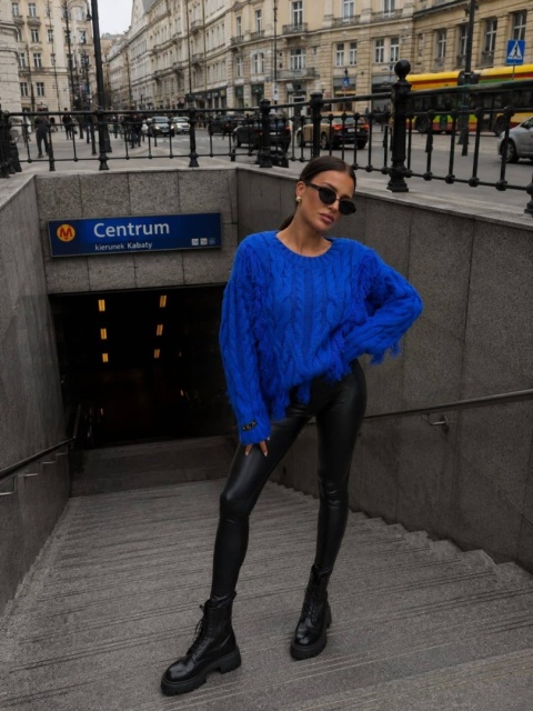 Sweter INDIANA chabrowy By me