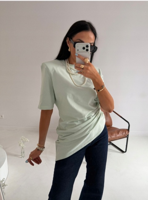 Asymetryczny tshirt matcha La Milla