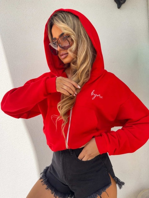 Bluza HOODIE czerwona By Me