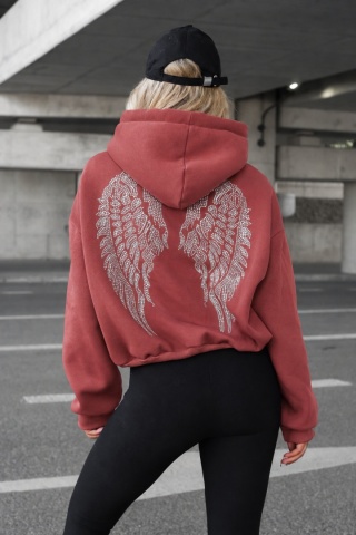 Bluza kangurka SERAPH terracotta La Monne