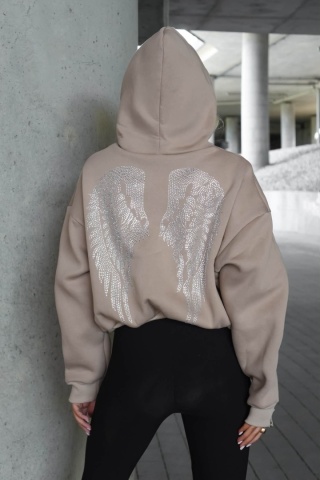 Bluza kangurka SERAPH ciemny beż La Monne