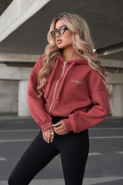 Bluza rozpinana SERAPH kolor terracotta La Monne