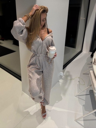 Kombinezon sweterkowy z wełną Sonia Agatha Fashion