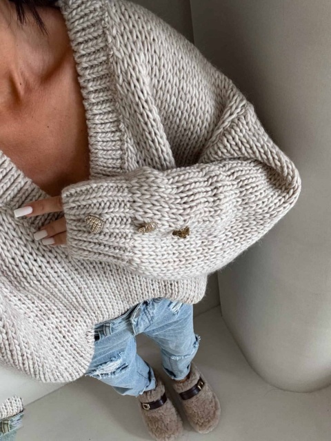 Sweter TOUS jasny beż By Me