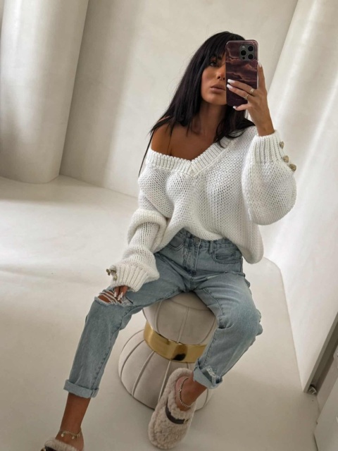 Sweter TOUS ecru By Me