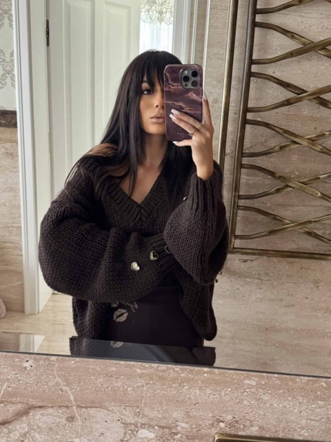 Sweter TOUS czekoladowy By Me