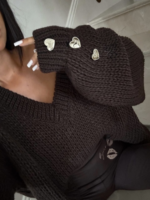 Sweter TOUS czekoladowy By Me
