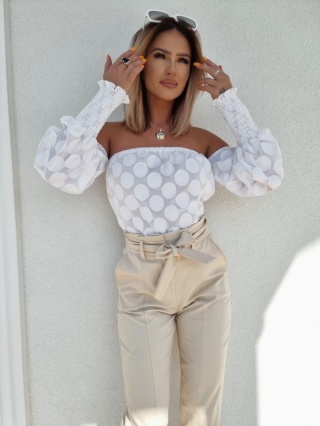 Bluzka hiszpanka w koła - BY ME