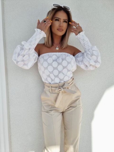 Bluzka hiszpanka w koła - BY ME