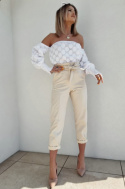 Open-shoulders blouse with circles - BY ME Open-shoulders blouse with circles - BY ME