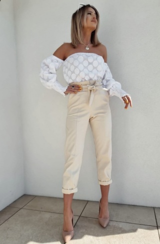 Bluzka hiszpanka w koła - BY ME