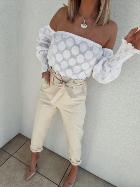 Bluzka hiszpanka w koła - BY ME