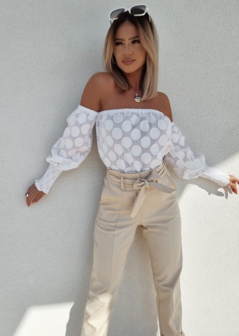 Bluzka hiszpanka w koła - BY ME