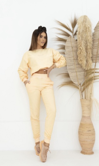 Komplet dresowy PEACH AND BEACH brzoskwinia - LA MANUEL