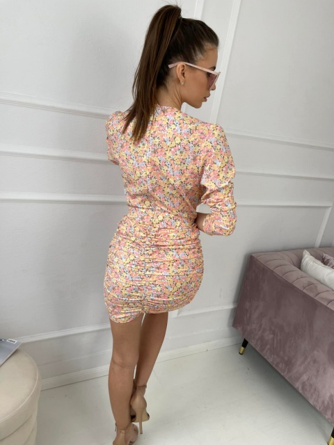 Sukienka z wiskozy w kwiatowy wzór SAMMY