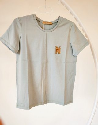 T-shirt MIRAGE gołębi błękit - LA MANUEL