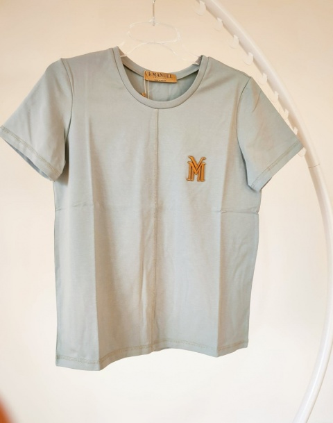 T-shirt MIRAGE gołębi błękit - LA MANUEL